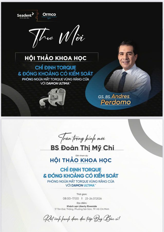 Thư mời hội thảo khoa học Invisalign - Damon Ultima